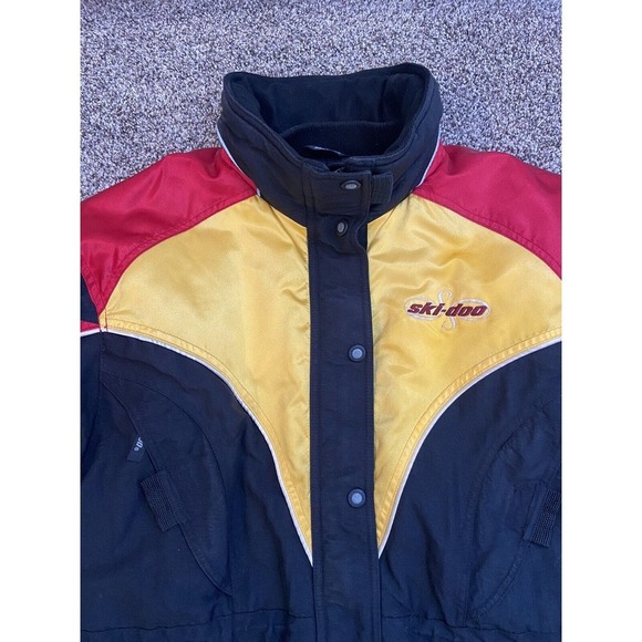 Women’s Vintage Skidoo Sno Gear Jacket Med. Muskoka Burn Mark On Back Of Sleeve - Picture 3 of 7